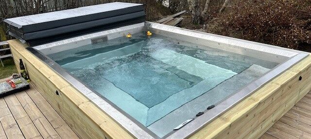 Rostfritt spabad för ulitmat kvalite